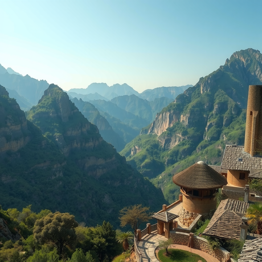 Scenic view of an undiscovered travel destination featuring pristine natural landscapes, traditional architecture, and authentic local culture away from tourist crowds